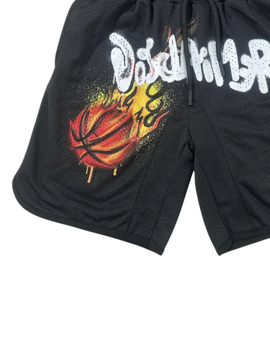 SHORT KIDS GRAPHIC BASKET