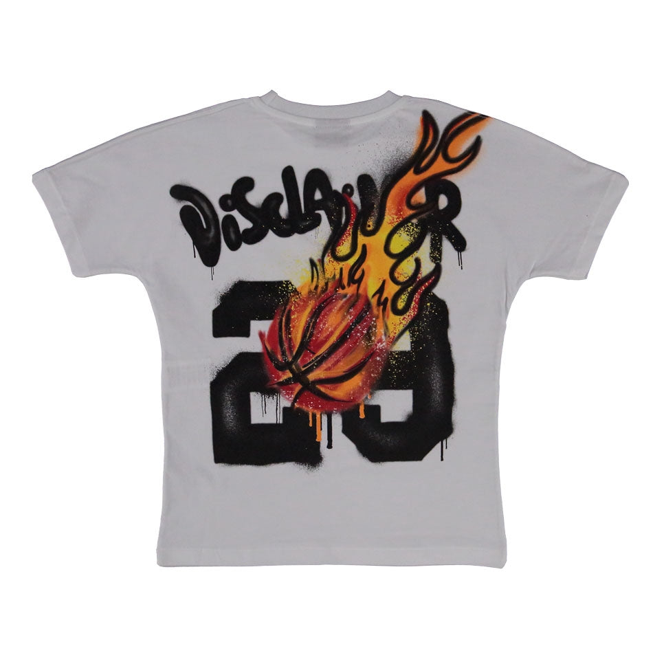 T-SHIRT KIDS BASKETBALL FLAME