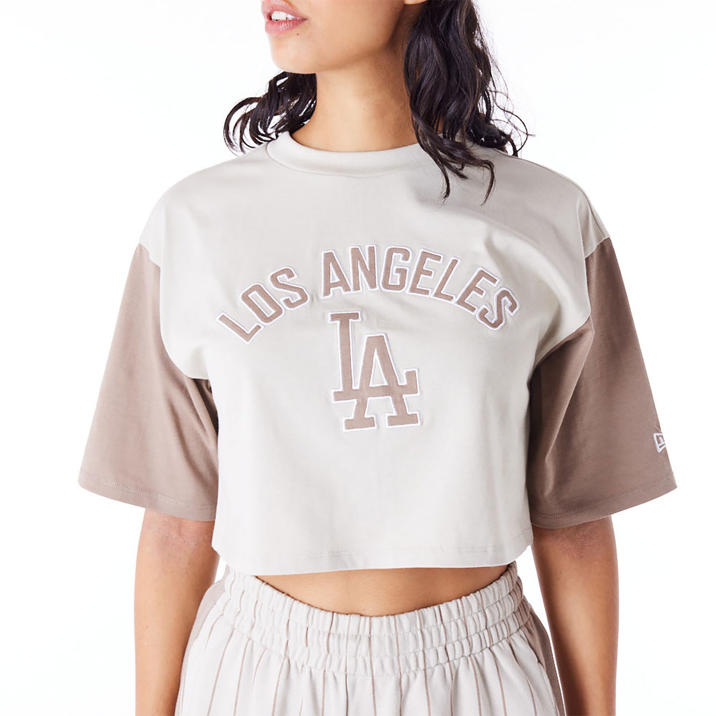 T-SHIRT LA DODGERS MLB CROP LIFESTYLE