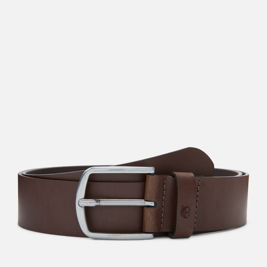 CINTURA UOMO TIMBERLAND BLUFF POINT IN PELLE – MARRONE