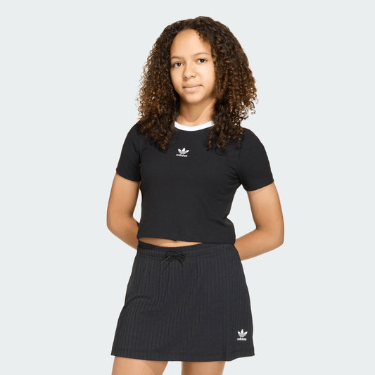 T-SHIRT GIRLS TIGHT MINI RIB