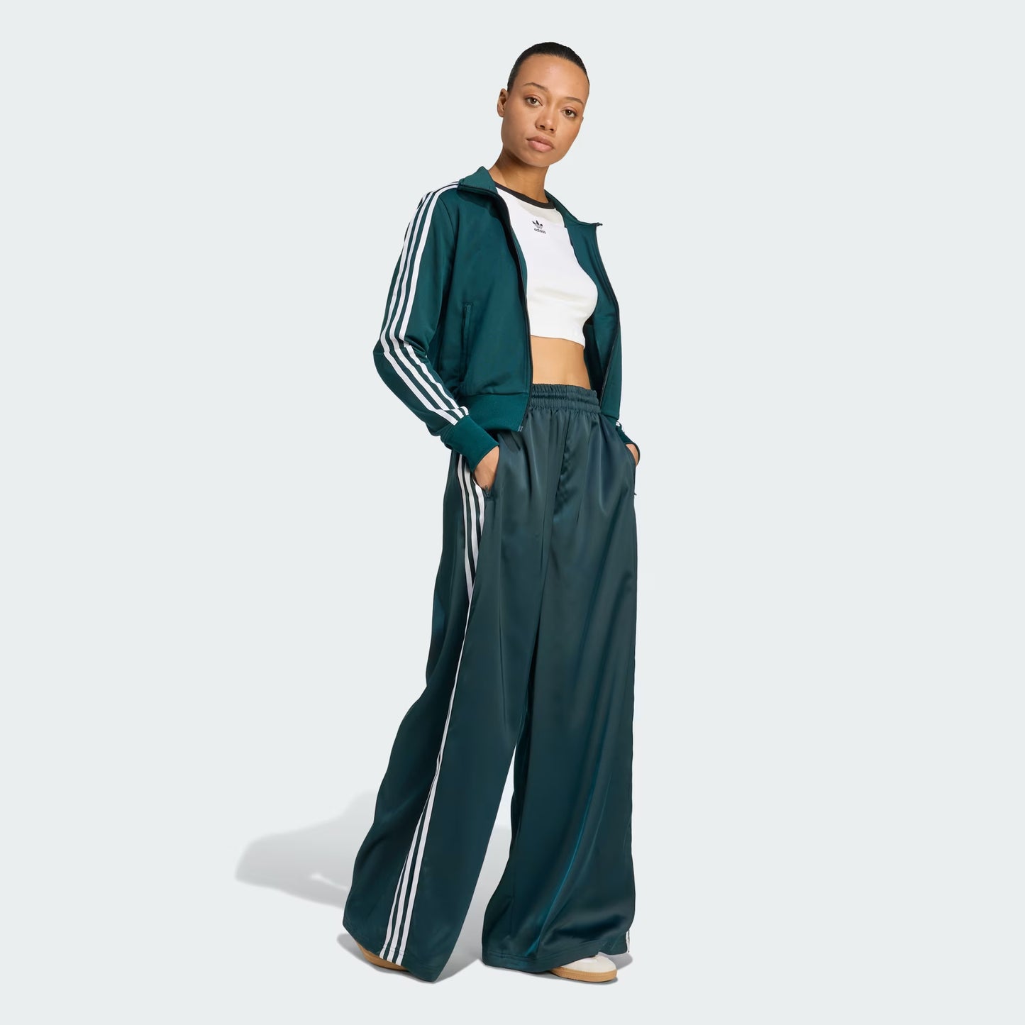 PANTALONI ADICOLOR SATIN WIDE LEG