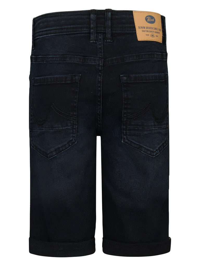 SHORT BOYS DENIM BULLSEYE TEAK