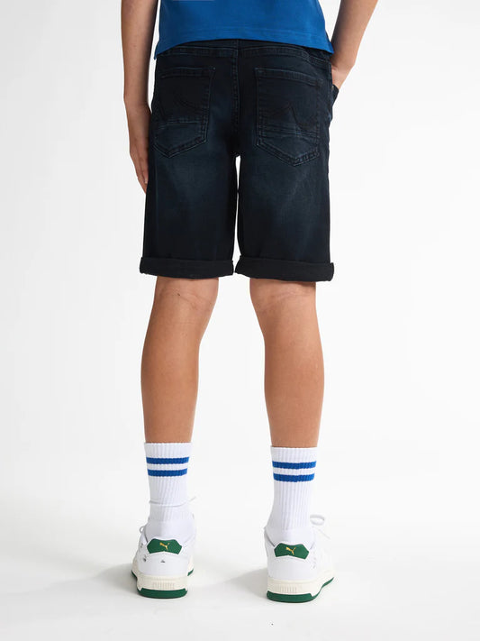 SHORT BOYS DENIM BULLSEYE TEAK