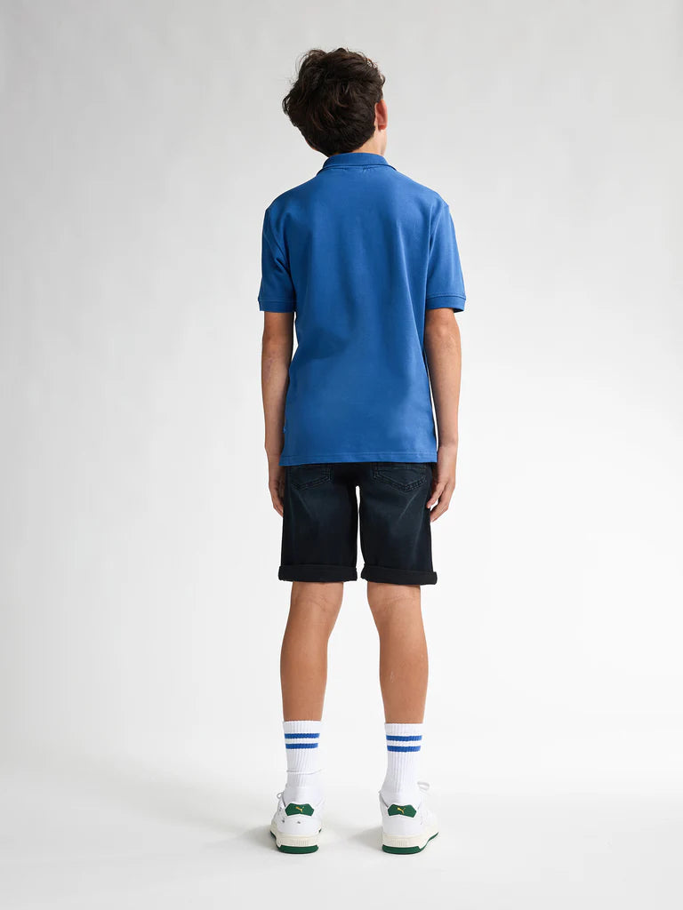 SHORT BOYS DENIM BULLSEYE TEAK