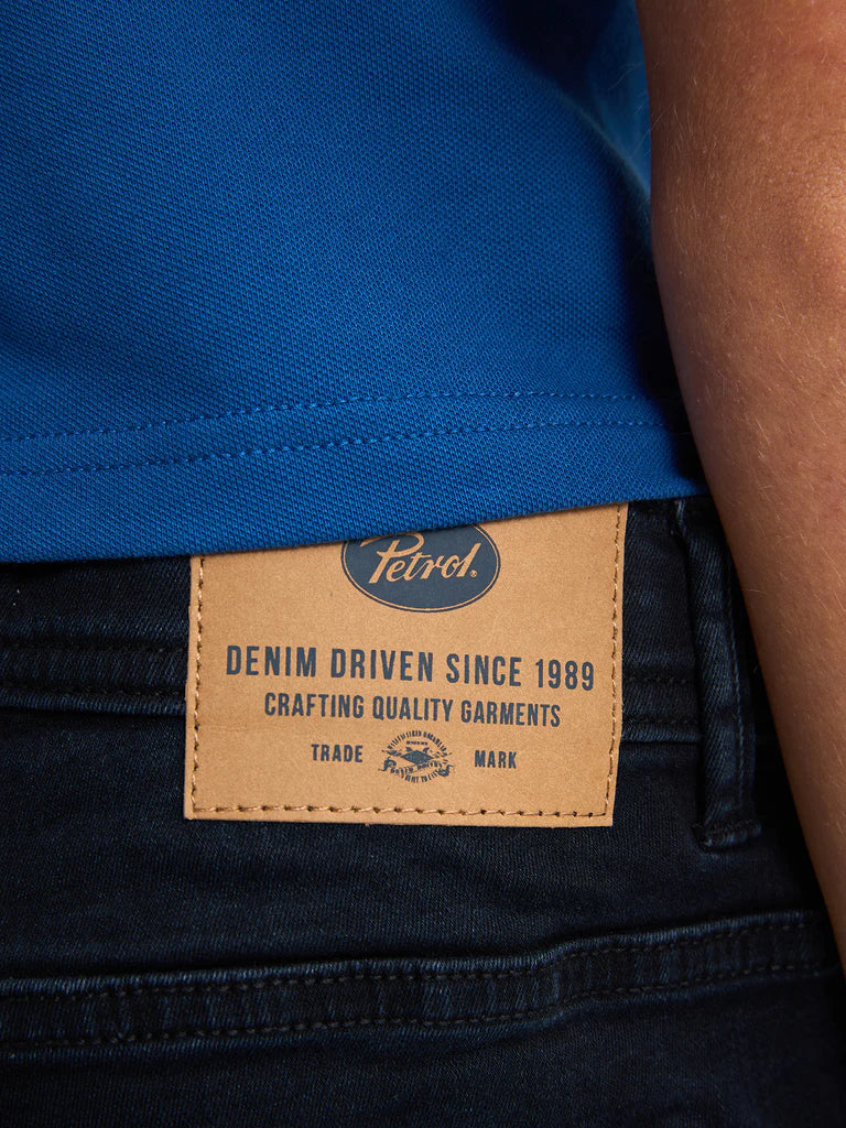 SHORT BOYS DENIM BULLSEYE TEAK