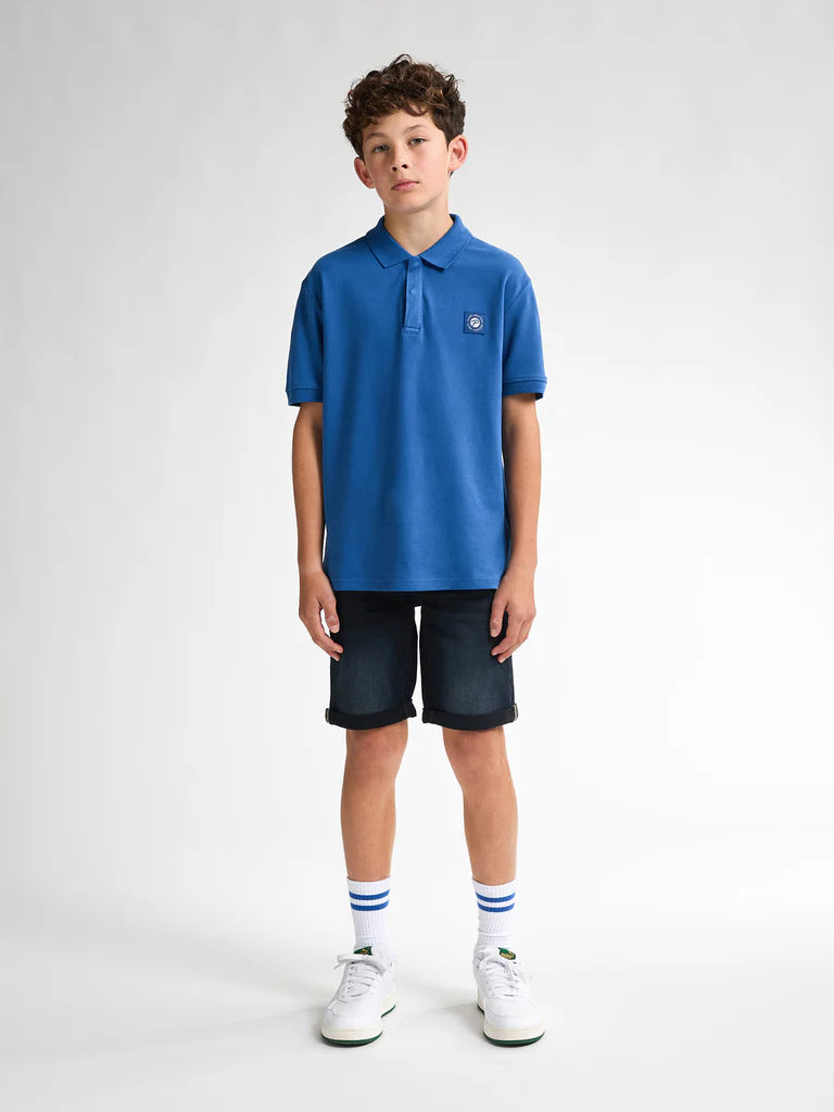 SHORT BOYS DENIM BULLSEYE TEAK