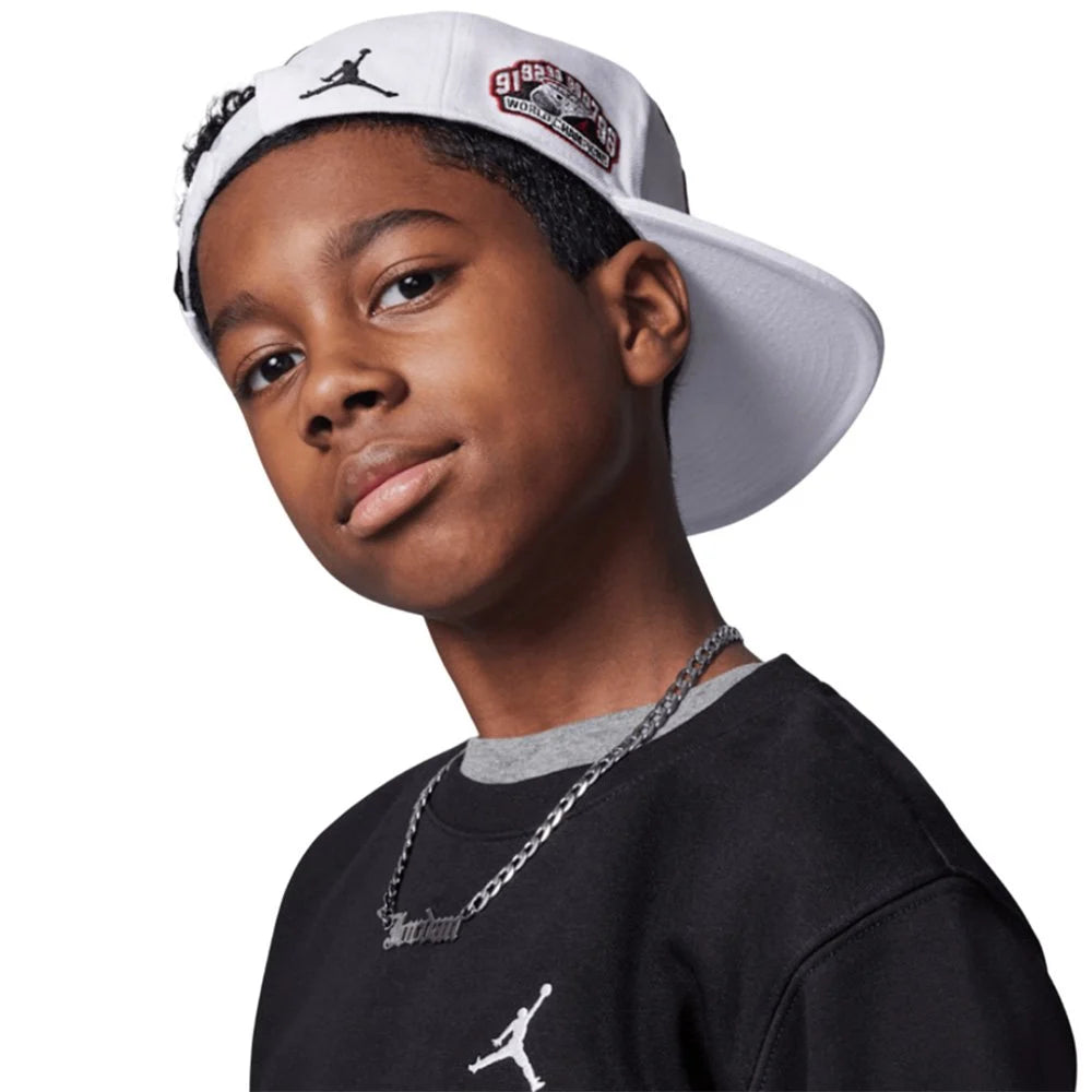 FELPA RAGAZZO JORDAN BROOKLYN FLEECE CREW – NERO
