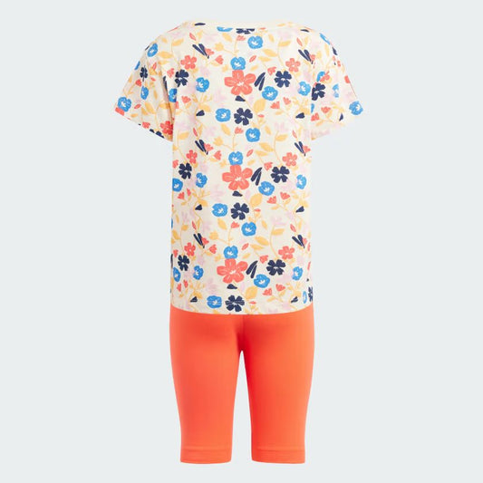 COMPLETO TODDLER FLORAL CYCLING SET