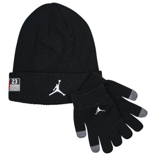 SET RAGAZZO JORDAN 23 CUFFIA E GUANTI – NERO