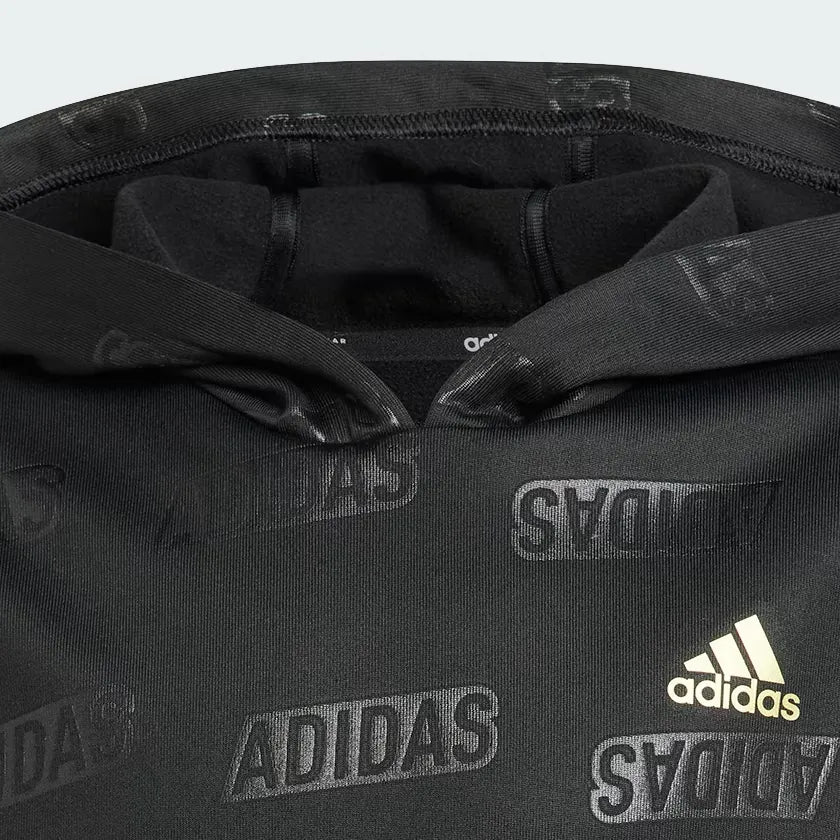 FELPA GIRLS BRAND LOVE GOLD DEBOSSED