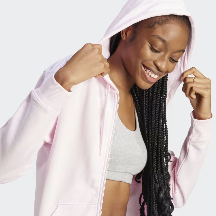 FELPA ESSENTIALS 3-STRIPES FULL-ZIP