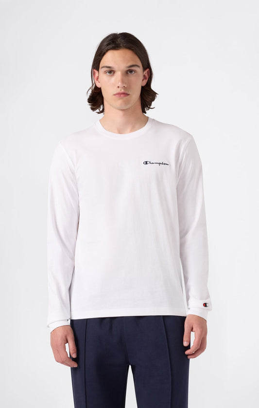MAGLIA UOMO CHAMPION ICONS MANICA LUNGA – BIANCO