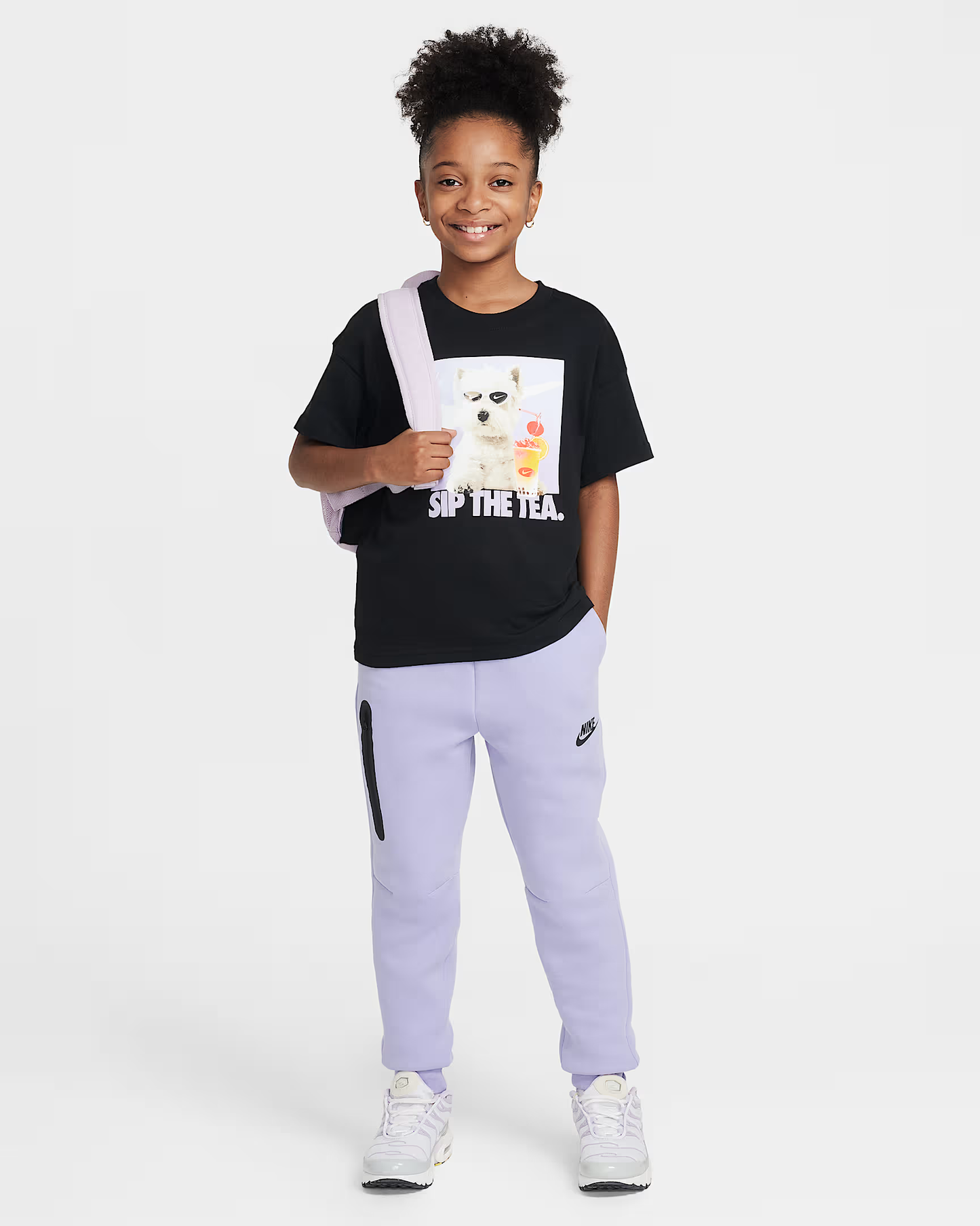 T-SHIRT GIRLS PHOTO DOG