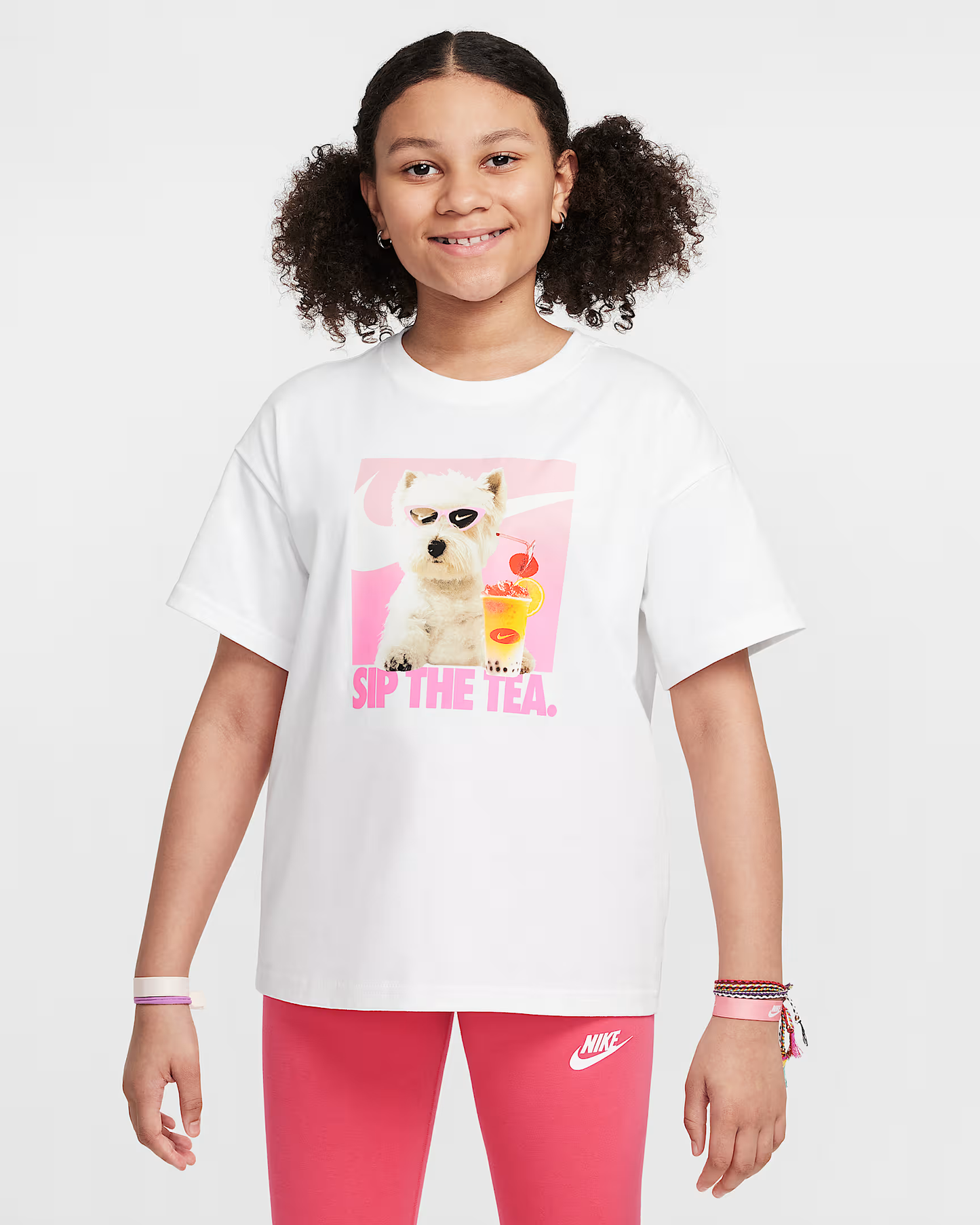 T-SHIRT GIRLS PHOTO DOG