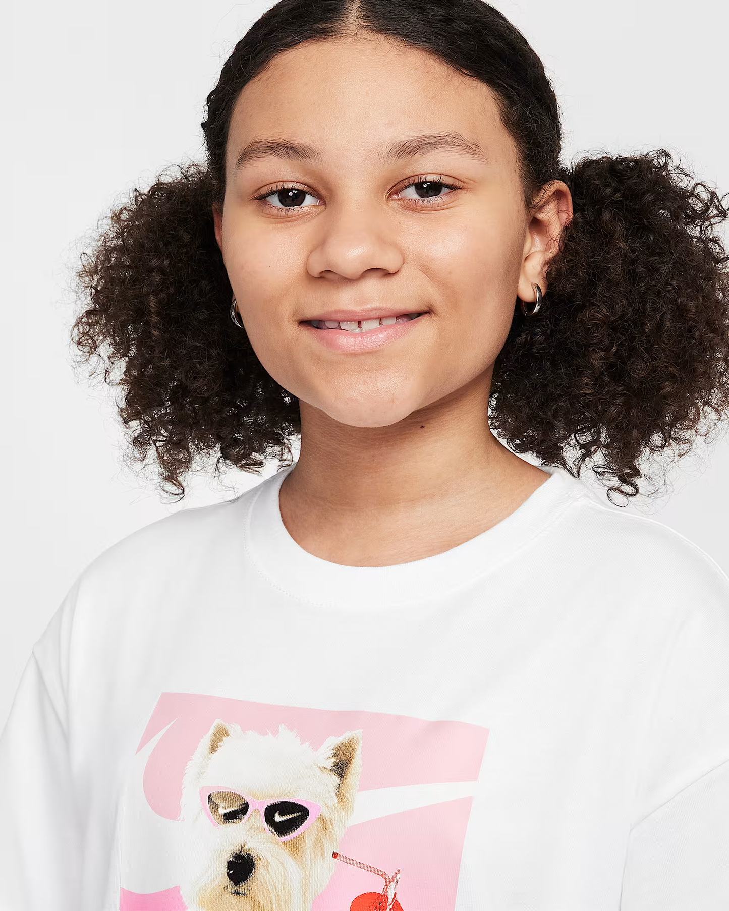 T-SHIRT GIRLS PHOTO DOG