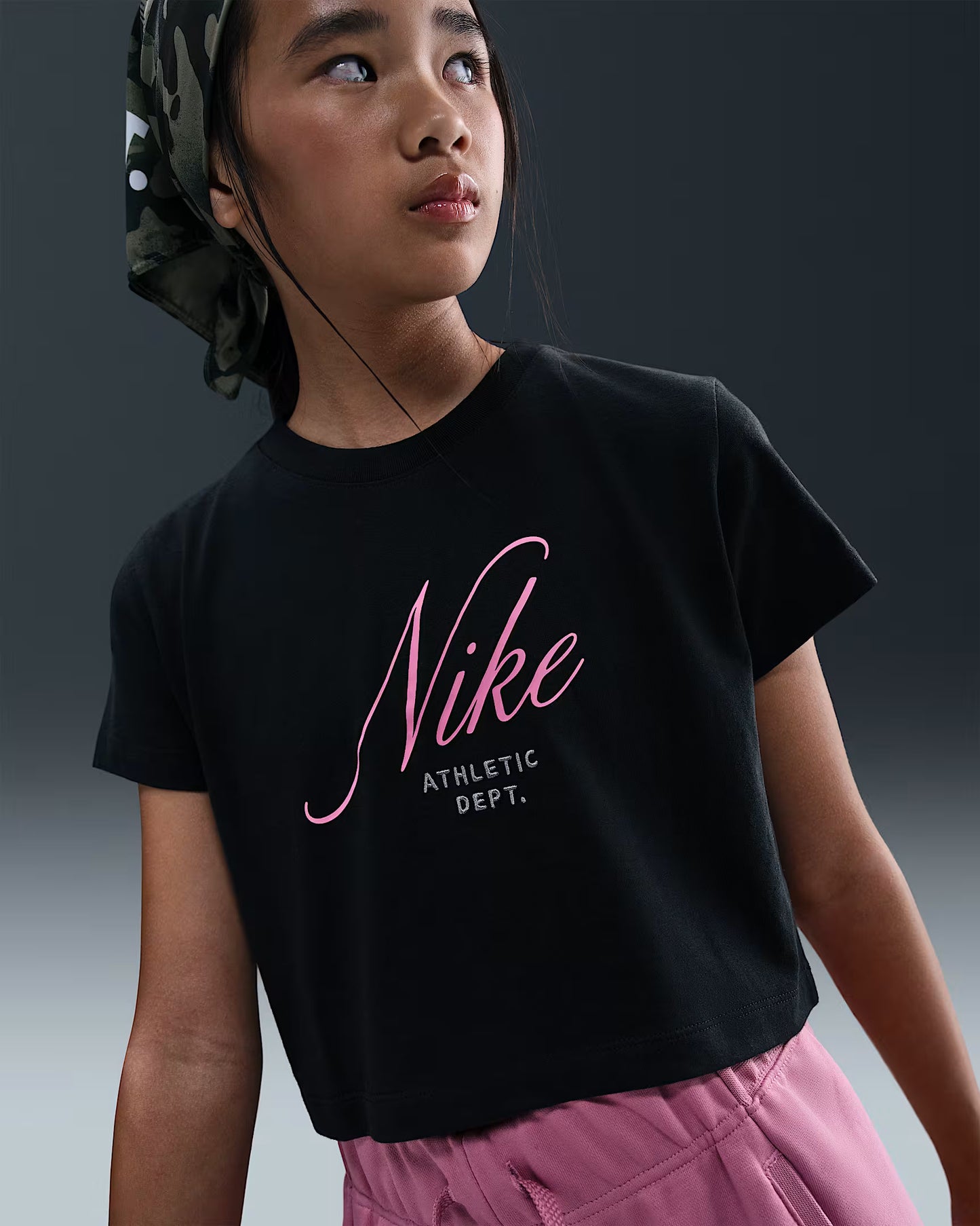 T-SHIRT GIRLS ATHLETIC CROPPED