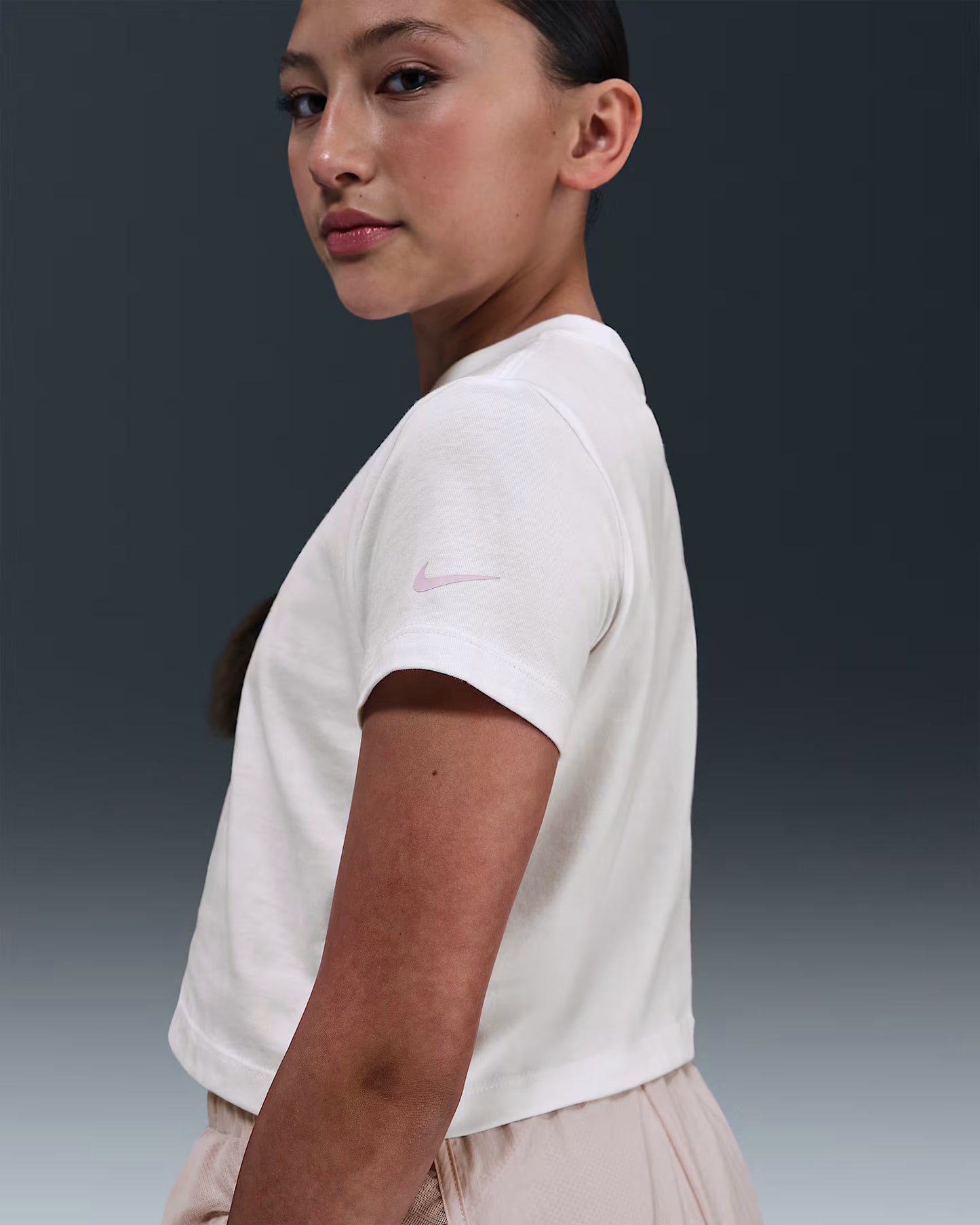 T-SHIRT GIRLS ATHLETIC CROPPED