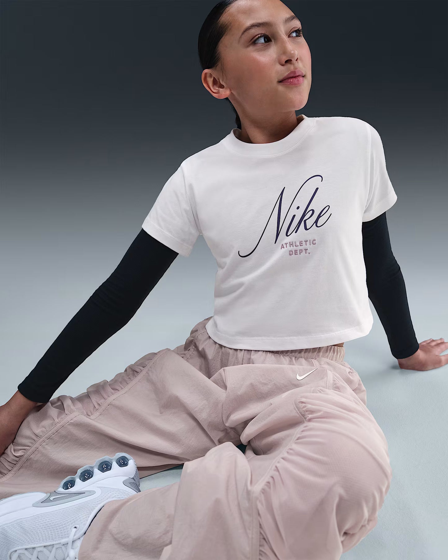 T-SHIRT GIRLS ATHLETIC CROPPED