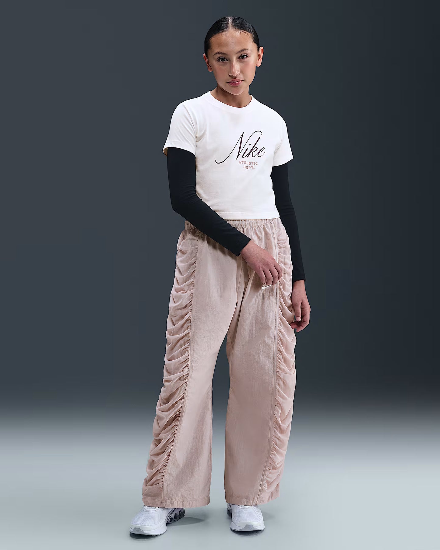 T-SHIRT GIRLS ATHLETIC CROPPED