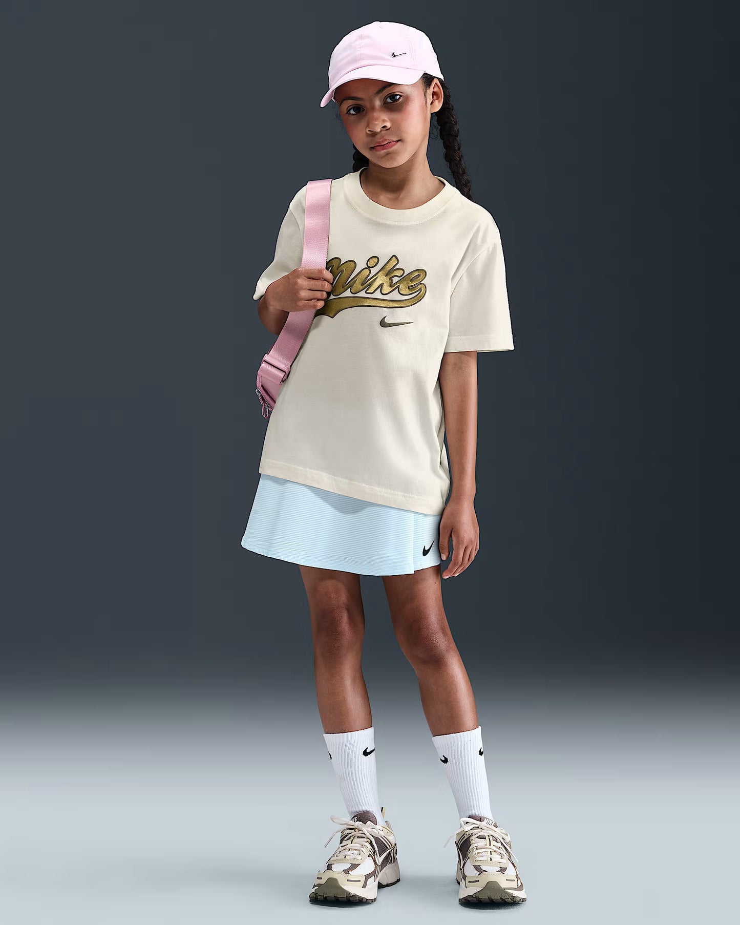 T-SHIRT GIRLS GOLD LOGO