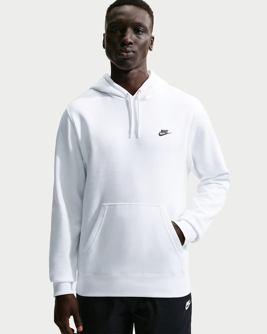 FELPA UOMO NIKE SPORTSWEAR CLUB FLEECE HOODIE – BIANCA