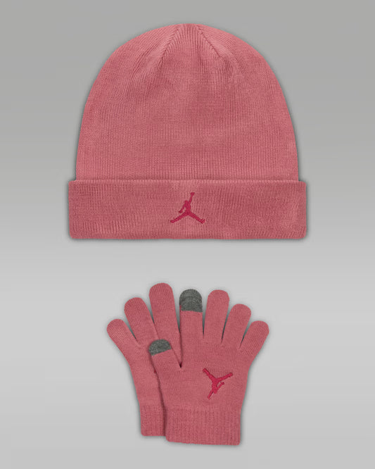 SET RAGAZZA JORDAN ESSENTIALS CUFFIA E GUANTI – ROSA