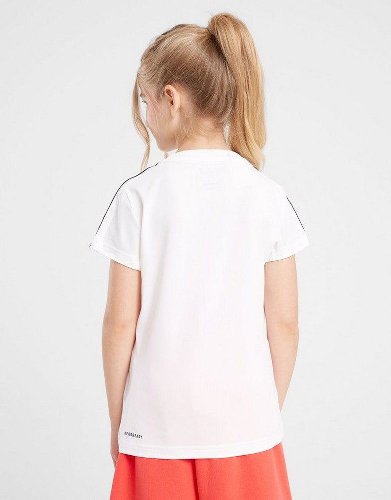 T-SHIRT GIRLS ESSENTIALS AEROREADY 3-STRIPES TRAINING