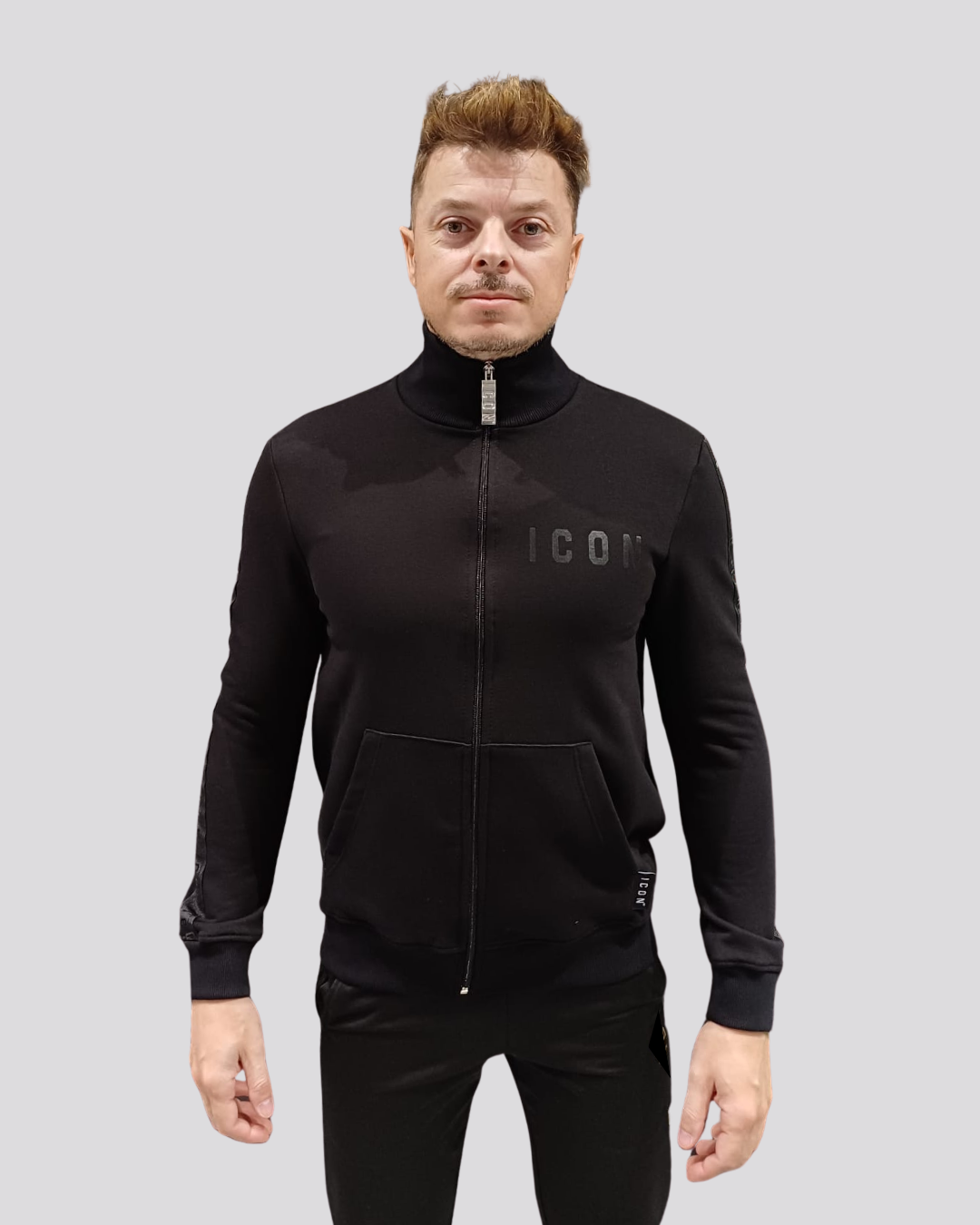 FELPA BANDS LOGO REPEAT FULL ZIP
