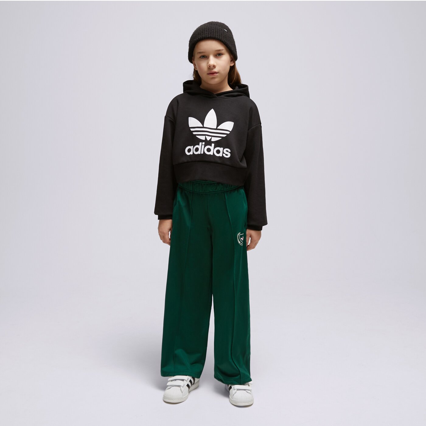FELPA GIRLS ADICOLOR CROPPED TREFOIL