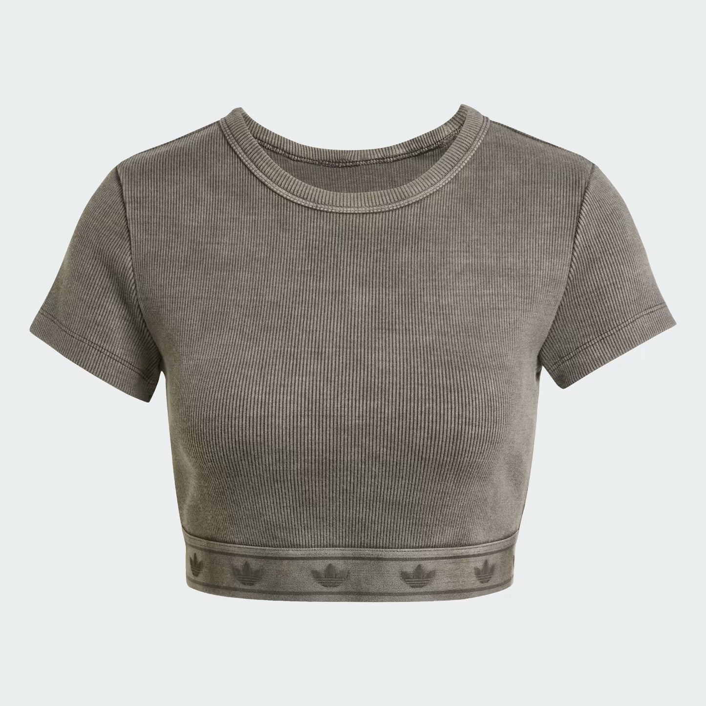 T-SHIRT CROP TOP RIB