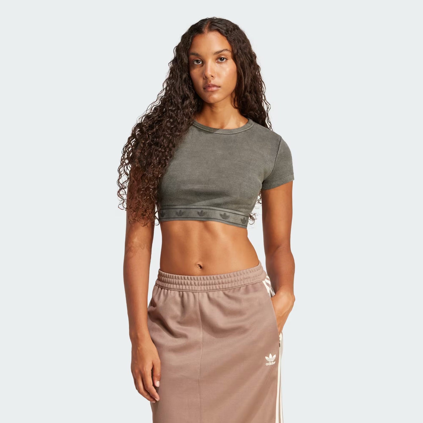 T-SHIRT CROP TOP RIB