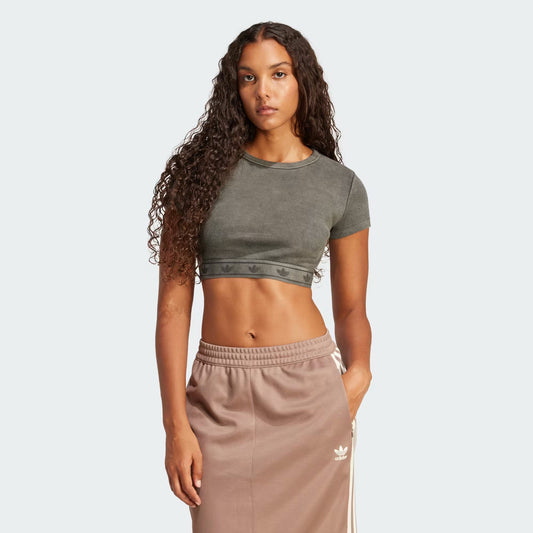 T-SHIRT CROP TOP RIB