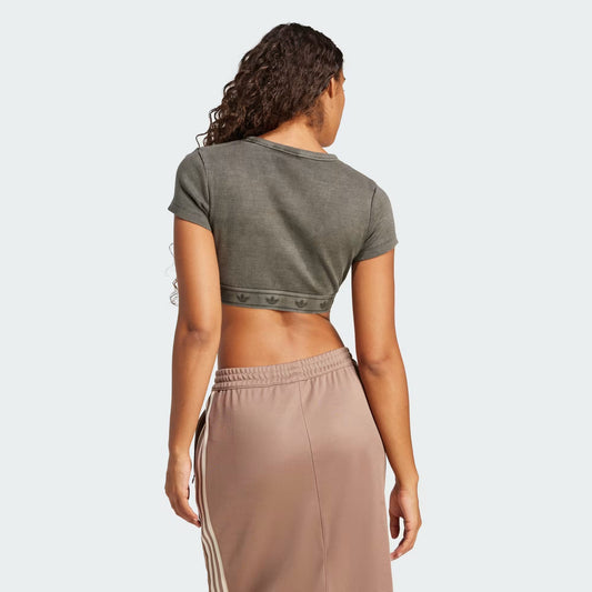 T-SHIRT CROP TOP RIB