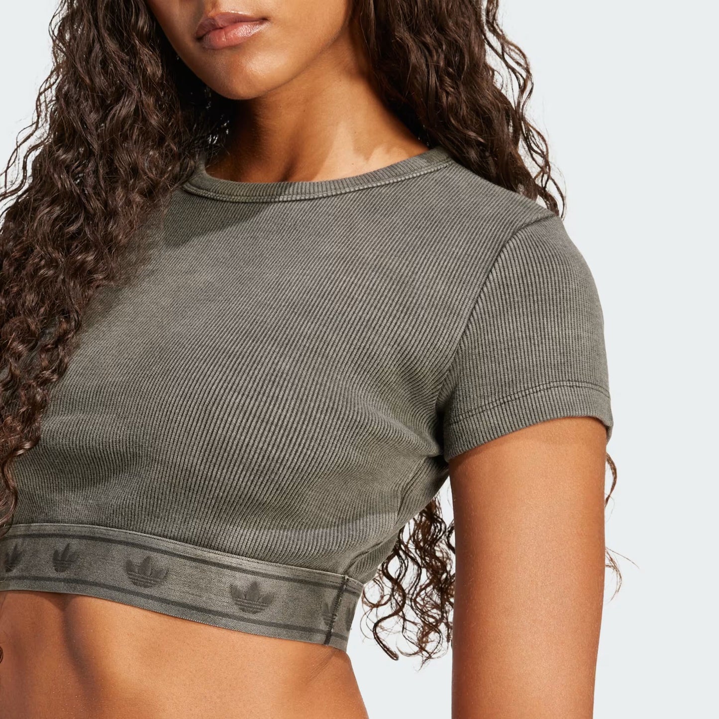 T-SHIRT CROP TOP RIB