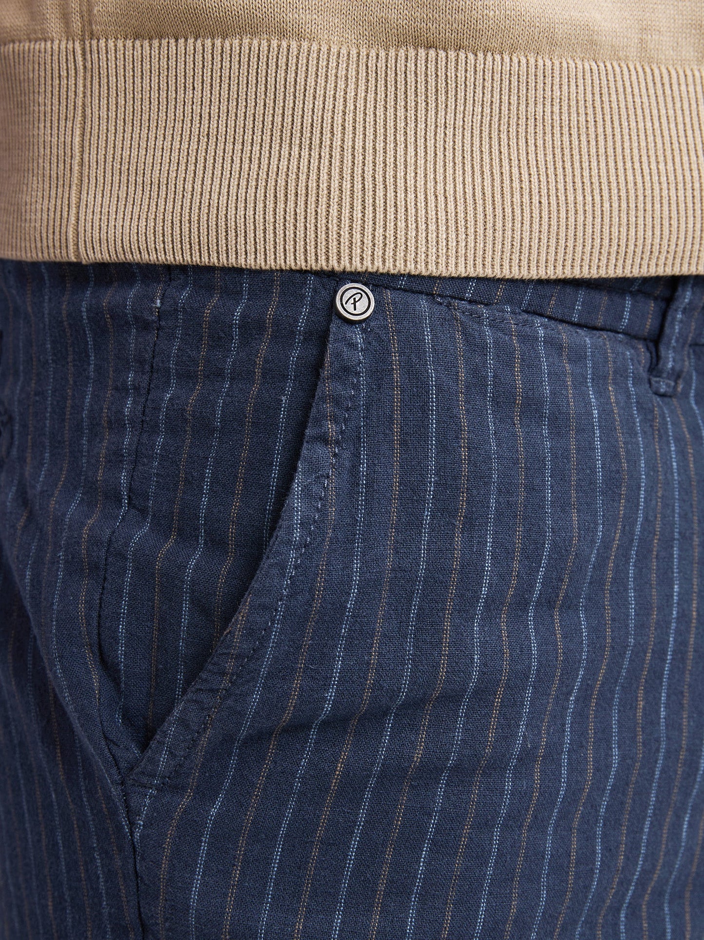 SHORT CHINO STRIPED