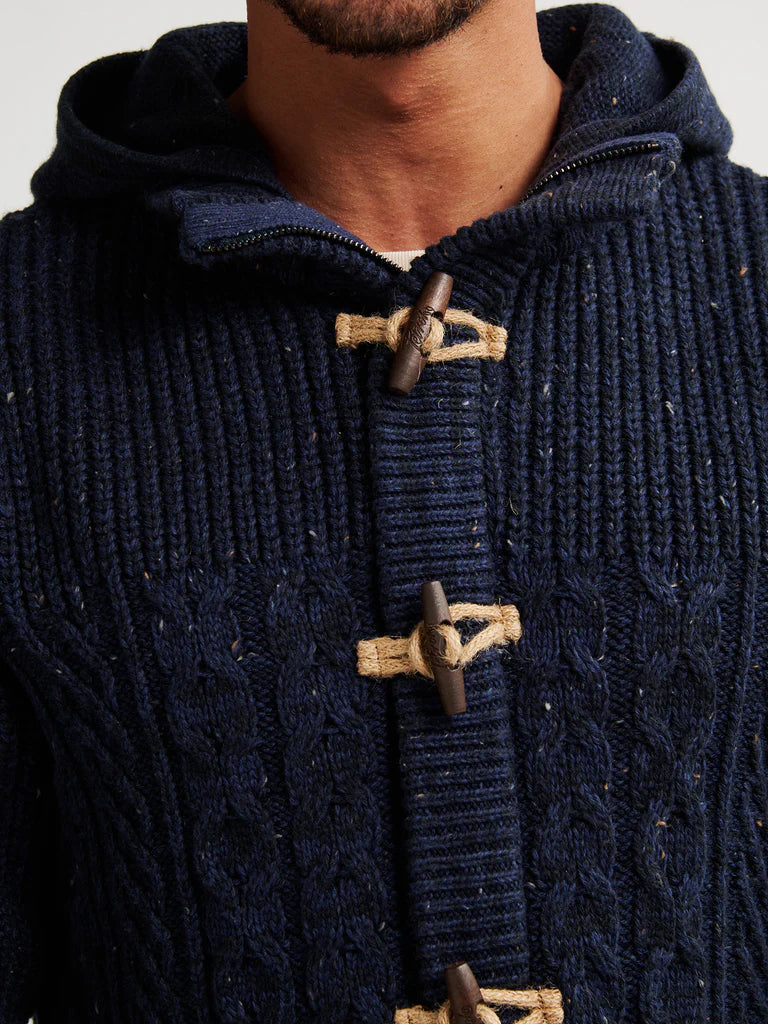 CARDIGAN CABLE-KNIT ANCHORAGE