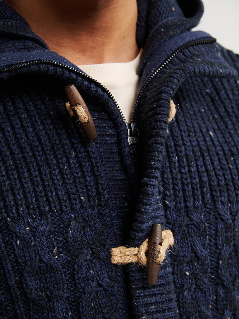 CARDIGAN CABLE-KNIT ANCHORAGE