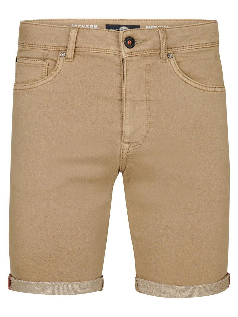SHORT JACKSON COLOURED DENIM