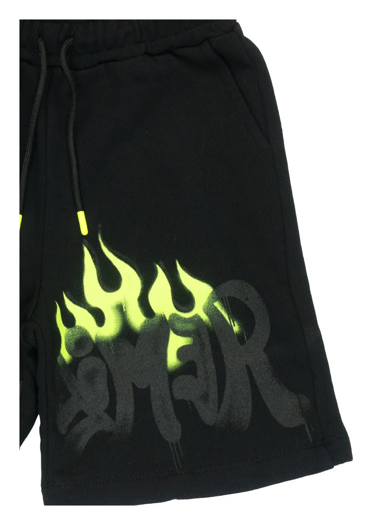 SHORT KIDS GRAPHIC FLAME