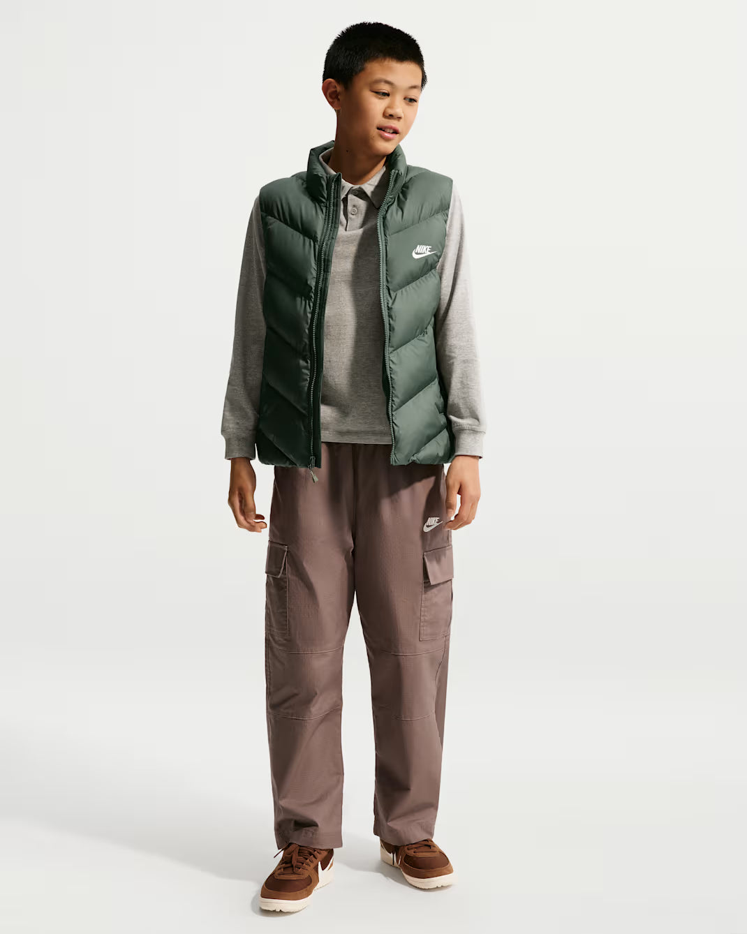 SMANICATO RAGAZZO NIKE THERMA-FIT ALL DAY PLAY – VERDE