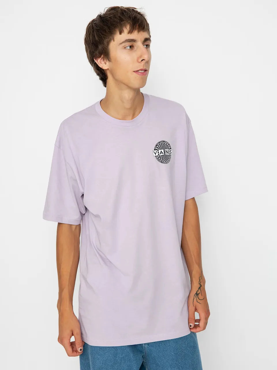 T-SHIRT WARPED CHECKERBOARD