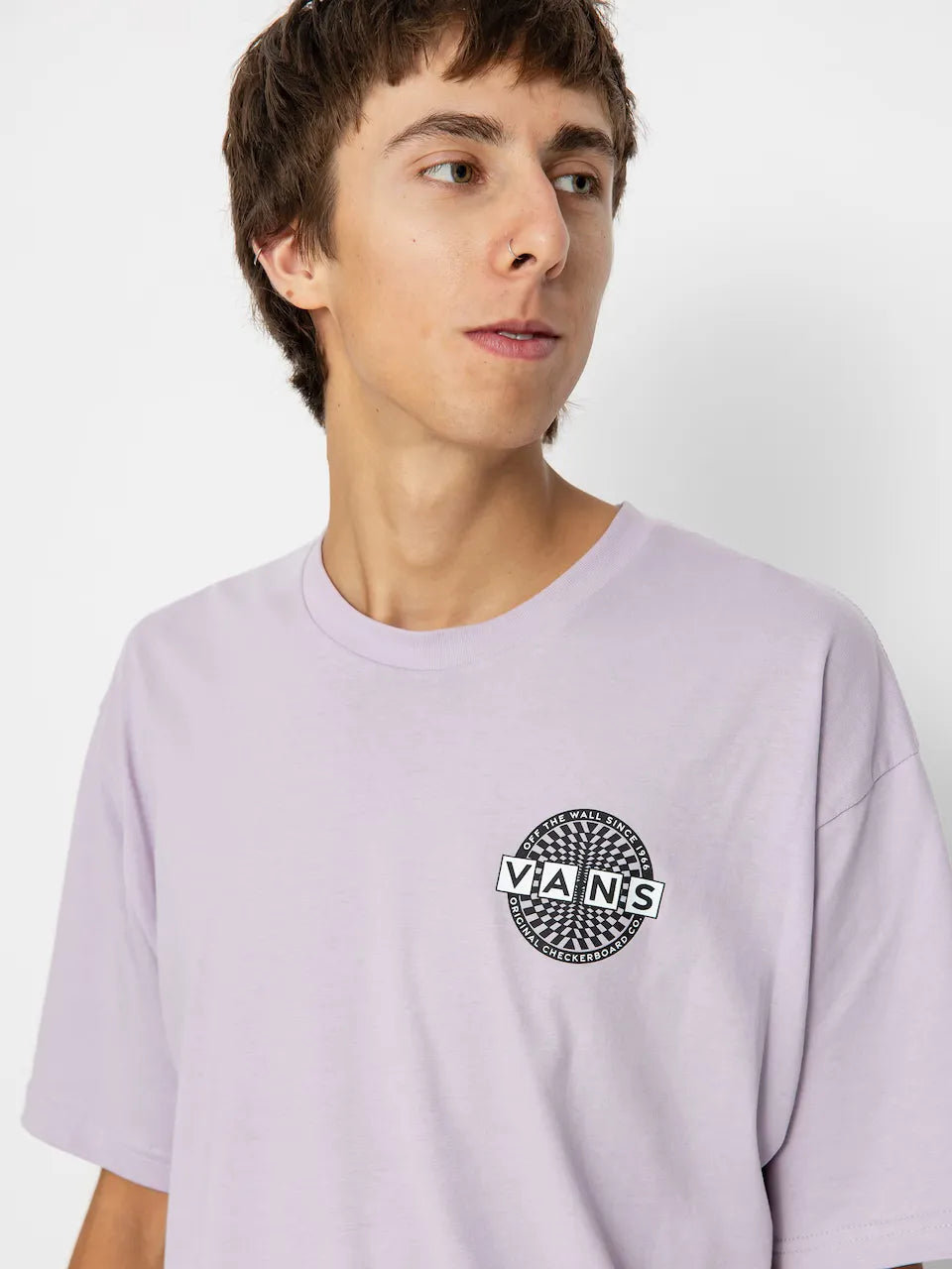 T-SHIRT WARPED CHECKERBOARD