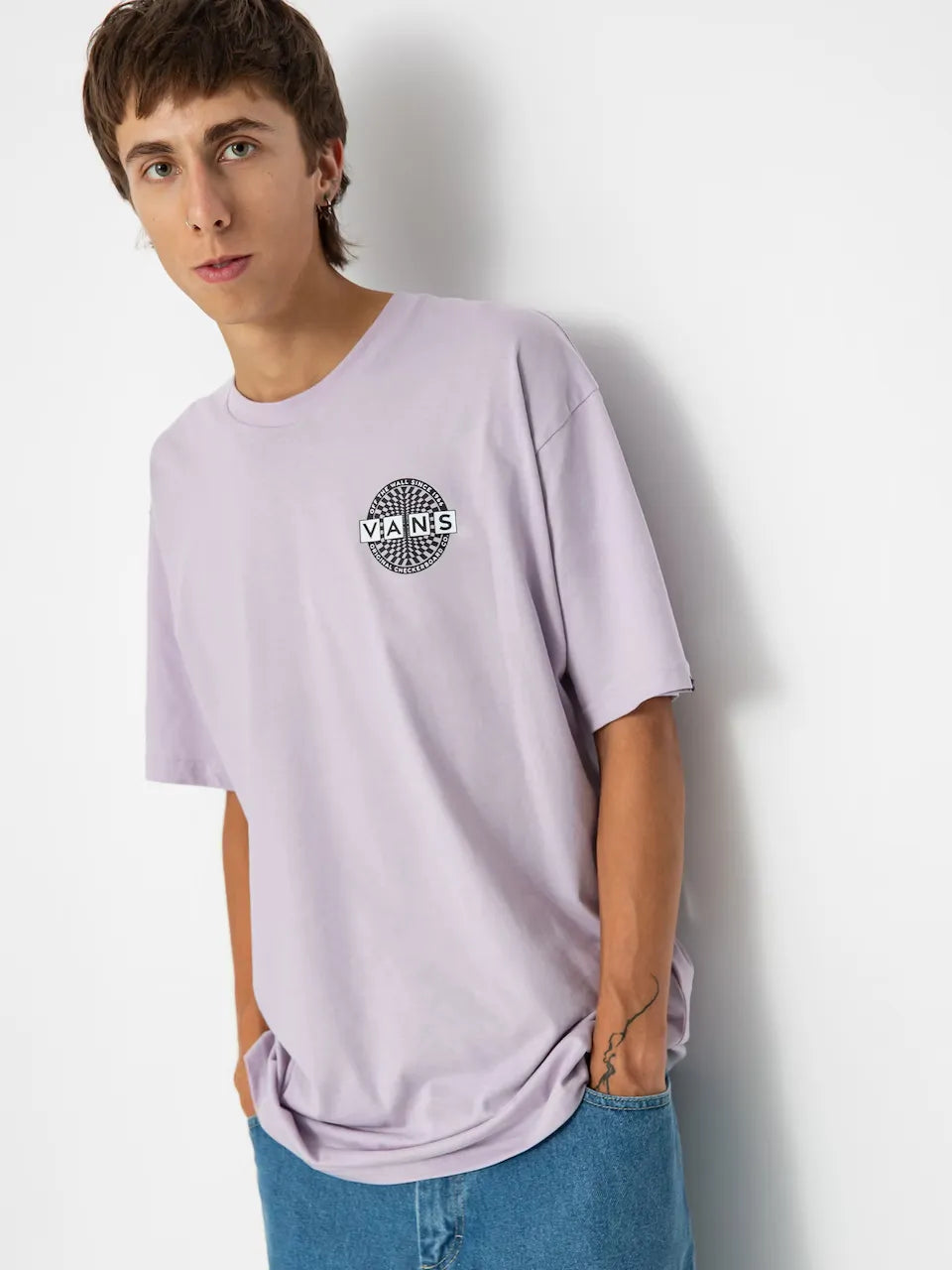 T-SHIRT WARPED CHECKERBOARD