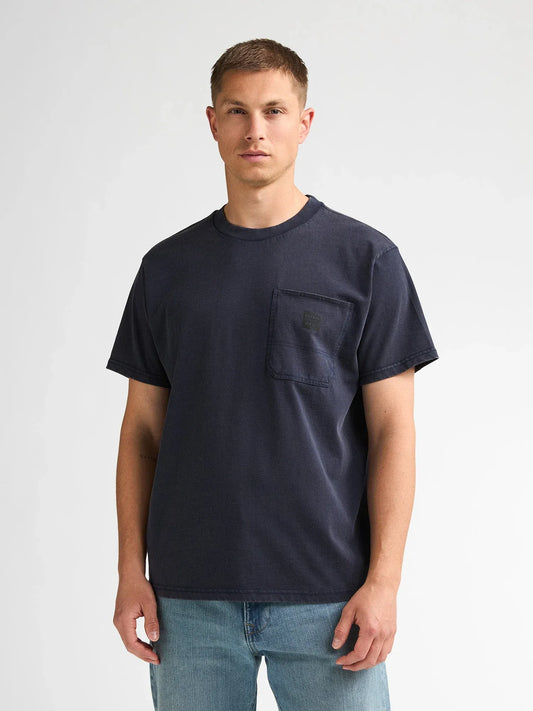 T-SHIRT UOMO COTONE PETROL INDUSTRIES RELAXED FIT – BLU