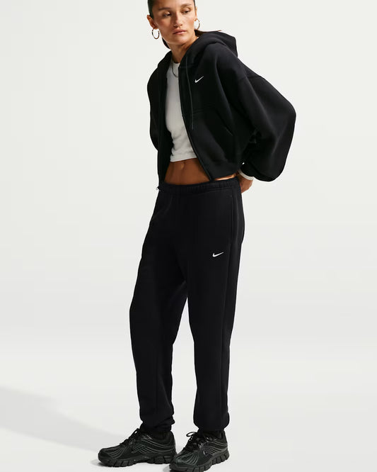 PANTALONI TUTA DONNA NIKE STUDIO LOGO FLEECE – NERO