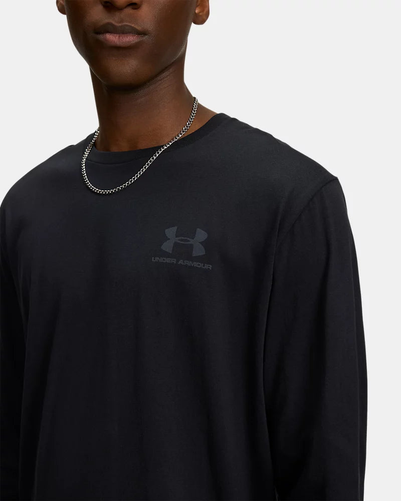 MAGLIA UOMO UNDER ARMOUR LEFT CHEST LOGO SHORT SLEEVE – NERO