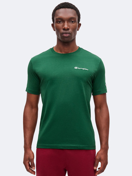 T-SHIRT UOMO CHAMPION ICONS LOGO RICAMATO – VERDE