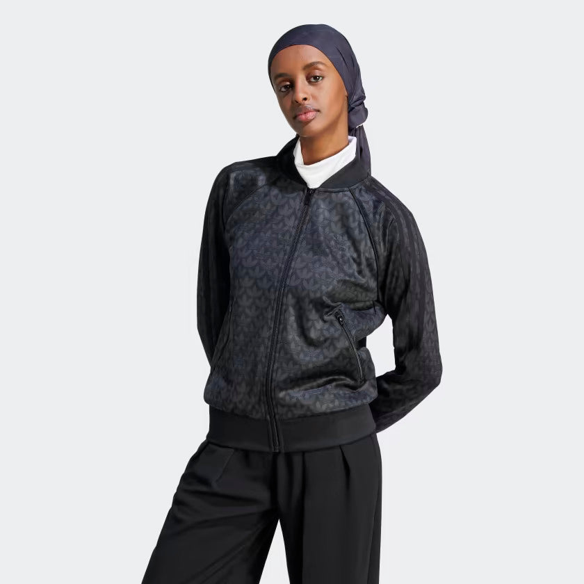 Adidas track jacket trefoil best sale