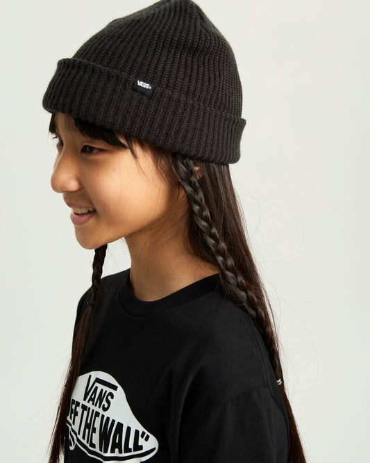 BERRETTO RAGAZZO VANS CORE BASIC CON RISVOLTO – NERO